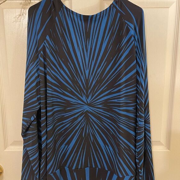 Dana Buchman Blue Pullover Blouse - Picture 5 of 7
